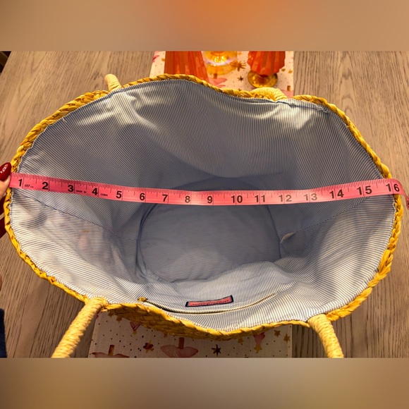 Vineyard Vines Colorblock Straw Beach Tote - Picture 8 of 8